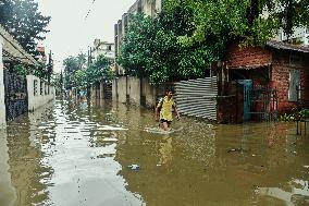 Heavy Rain Floods Guwahati Streets - India