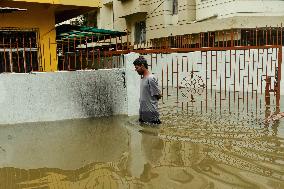 Heavy Rain Floods Guwahati Streets - India