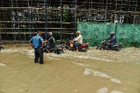 Heavy Rain Floods Guwahati Streets - India