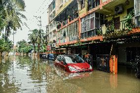 Heavy Rain Floods Guwahati Streets - India