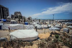 Gaza Seaport Becomes Displacement Shelter - Palestine