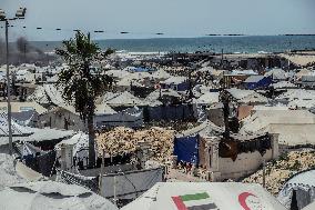 Gaza Seaport Becomes Displacement Shelter - Palestine