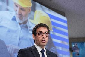 Commissioner For Industry SMEs And The Single Market Press Conference - Brussels