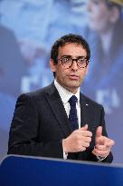 Commissioner For Industry SMEs And The Single Market Press Conference - Brussels