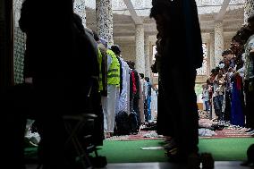 Illustration - Prayer Day at a Paris Mosque