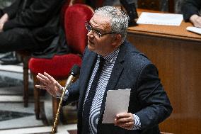 Questions to the government at the National Assembly in Paris FA
