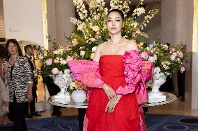 Cannes Peraya Malisorn Faye leaves Hotel Martinez MP