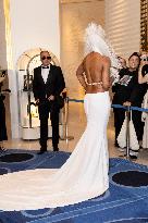 Cannes Didi Stone leaves Hotel Martinez MP