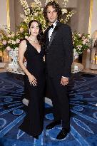Cannes Chiara Bontempi, Gianmarco Tamberi  leave Hotel Martinez MP