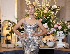 Cannes Karolina Kurkova leaves Hotel Martinez MP