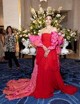 Cannes Peraya Malisorn Faye leaves Hotel Martinez MP