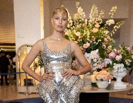 Cannes Karolina Kurkova leaves Hotel Martinez MP