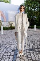 Cannes Mary Leest leaves Hotel Martinez MP