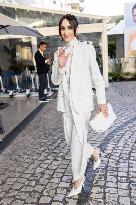 Cannes Mary Leest leaves Hotel Martinez MP