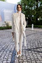 Cannes Mary Leest leaves Hotel Martinez MP