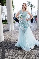 Cannes Ginta leaves Hotel Martinez MP