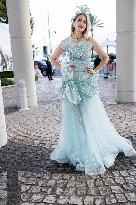 Cannes Ginta leaves Hotel Martinez MP