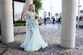 Cannes Ginta leaves Hotel Martinez MP