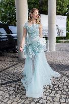 Cannes Ginta leaves Hotel Martinez MP