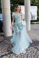 Cannes Ginta leaves Hotel Martinez MP