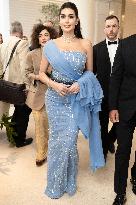 Cannes Yasmine Sabri leaves Hotel Martinez MP