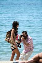 Cannes - Emily Ratajkowski Beach Photoshoot