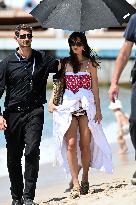 Cannes - Emily Ratajkowski Beach Photoshoot