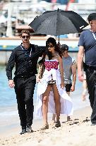 Cannes - Emily Ratajkowski Beach Photoshoot