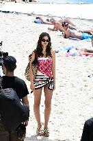 Cannes - Emily Ratajkowski Beach Photoshoot