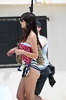 Cannes - Emily Ratajkowski Beach Photoshoot