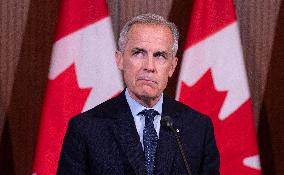 PM Mark Carney Addresses Reporters After Cabinet Retreat - Ottawa