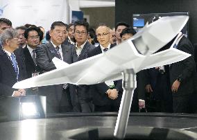 Japan PM Ishiba at defense equipment show