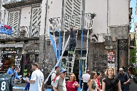 Naples Prepares for Historic 4th Football Championship Victory - Italy
