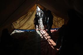 Gaza Seaport Becomes Displacement Shelter