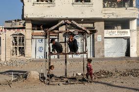 Gaza Seaport Becomes Displacement Shelter