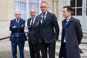 Members of Horizons and Independants meet with Prime Minister - Paris RL