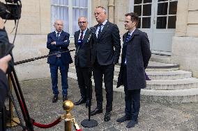 Members of Horizons and Independants meet with Prime Minister - Paris RL