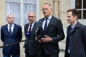 Members of Horizons and Independants meet with Prime Minister - Paris RL