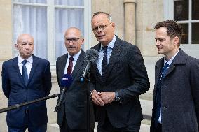 Members of Horizons and Independants meet with Prime Minister - Paris RL