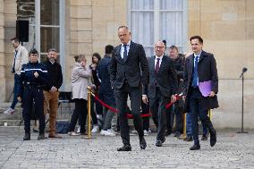 Members of Horizons and Independants meet with Prime Minister - Paris RL