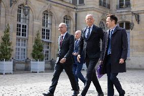 Members of Horizons and Independants meet with Prime Minister - Paris RL
