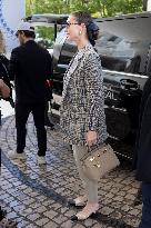 Cannes Amy May Jackson, Ed Westwick are spotted at Hotel Martinez MP