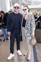 Cannes Amy May Jackson, Ed Westwick are spotted at Hotel Martinez MP