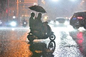 CCTV Issued Rainstorm Yellow Alert