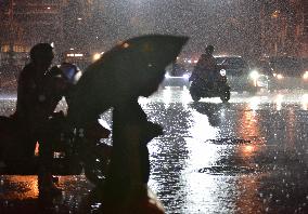 CCTV Issued Rainstorm Yellow Alert