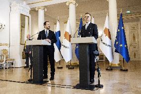 President of Cyprus visiting Finland