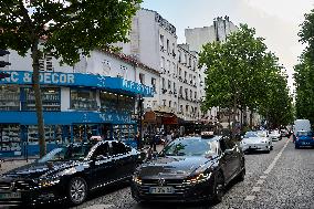 Demonstration By Taxi Drivers - Paris