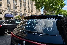 Demonstration By Taxi Drivers - Paris