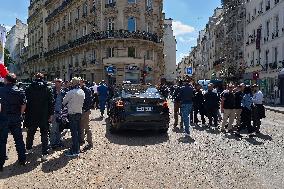 Demonstration By Taxi Drivers - Paris