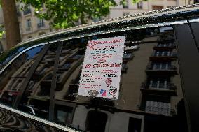 Demonstration By Taxi Drivers - Paris